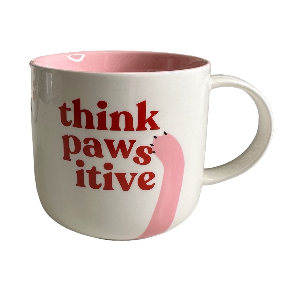 NWT Parker Lane Think Pawsitive ceramic mug / coffee tea mug